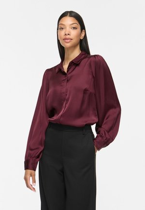 VILA, HEMD VISOFIE LANGARM - Hemdbluse - winetasting