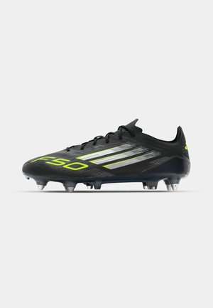adidas Performance F50 ELITE SG - Chaussures de foot à lamelles - core black/iron metallic/lucid lemon