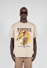 MJ Gonzales MÄNNER HELLRIDE  HEAVY  - T-shirts med print - sand