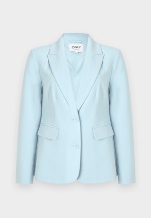 Γυναικείο σακάκι σε ανοιχτό γαλάζιο χρώμα με δύο κουμπιά, γιακάδες με χαραγή και τσέπες με καπάκι, με ετικέτα "ONLY" στο εσωτερικό γιακά.