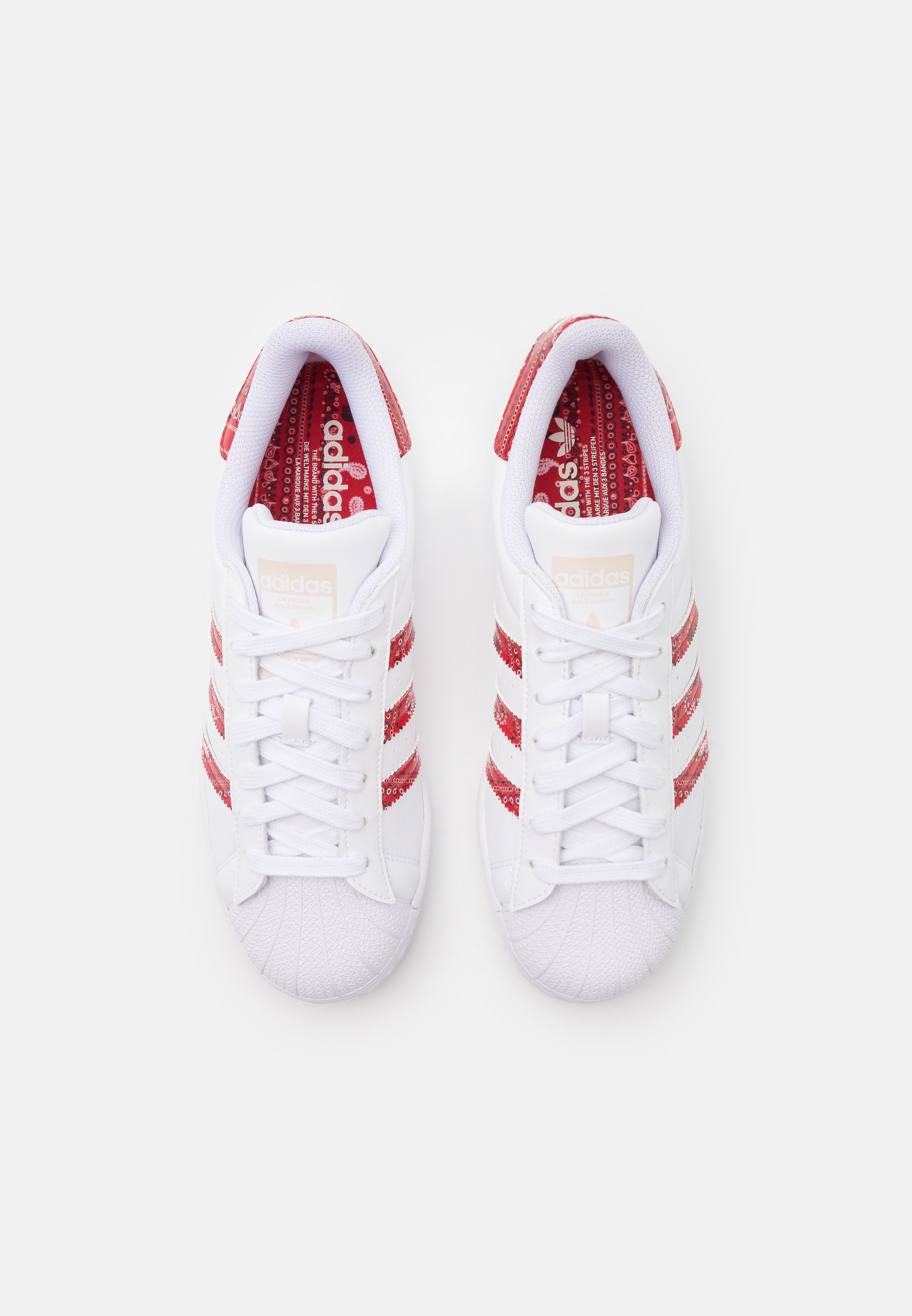red superstar trainers
