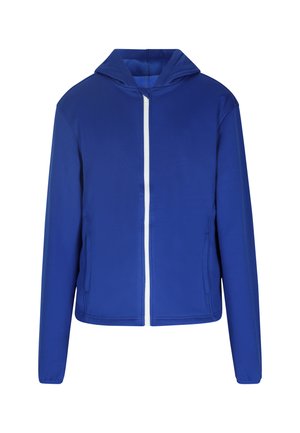 Sweatjacke - königsblau weiss