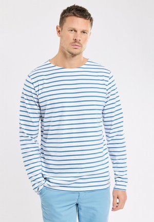 Armor lux PLOZEVET - T-shirt à manches longues - blanc dark blue