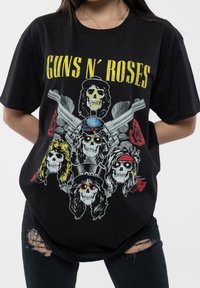 Paradiso Clothing GUNS N' ROSES NOT IN THIS LIFETIME PISTOLS & ROSES - Print T-shirt - black