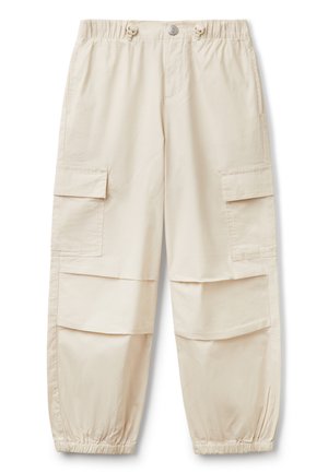 STRETCH - Cargo trousers - cream