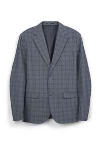 MONOPETTO A QUADRI - Giacca - var grigio scuro