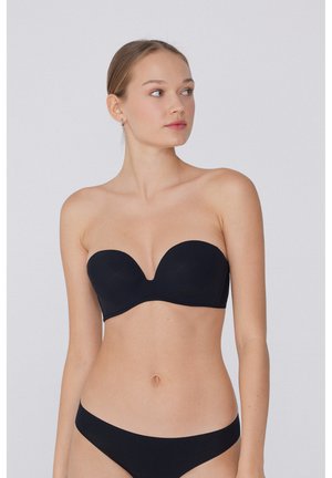 Tezenis PADDED LOW-CUT BANDEAU - trägerloser/variabler BH - schwarz black