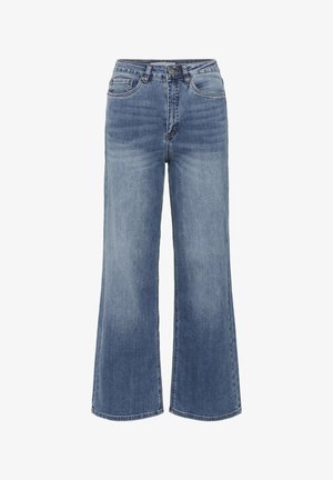 Kaffe KAMEADOW HW REG FIT JEANS - Kavbojke na trapez - medium blue denim