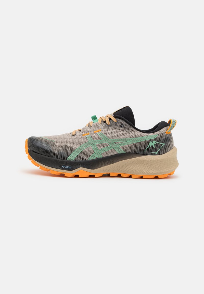 ASICS GEL-TRABUCO 12 - Chaussures de running - feather grey/dark mint