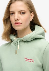 Superdry & Co ESSENTIAL LOGO - Felpa con cappuccio - sea green