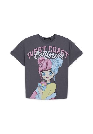 T-shirt con stampa - antracite