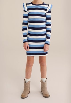 WE Fashion, Robe pull - light blue