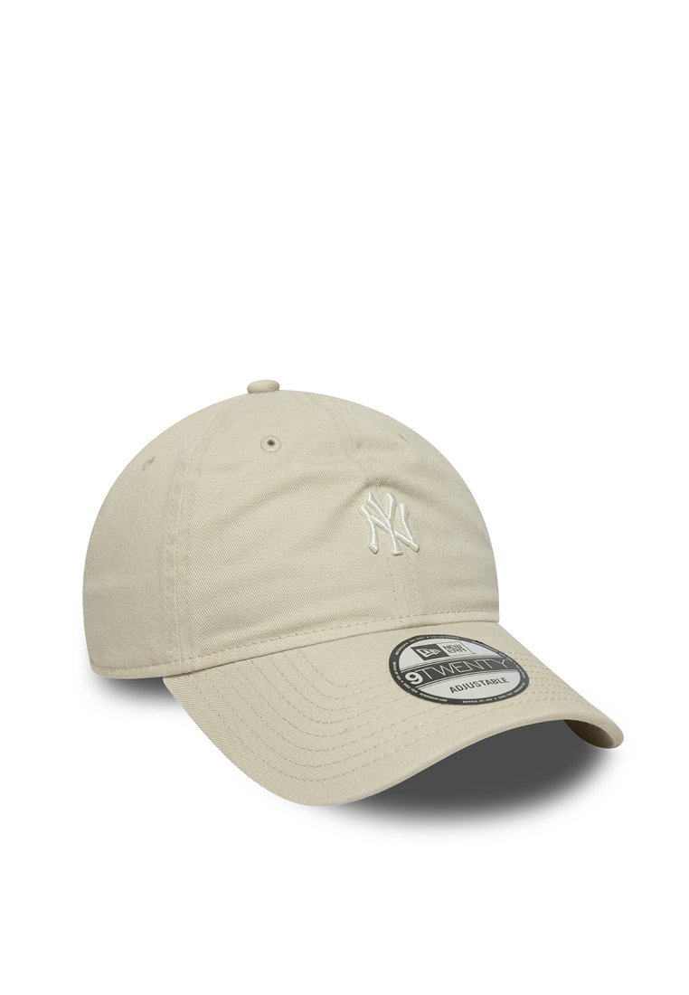 Casquette New Era 9Twenty Femme, Lin Et Viscose, New York Yankees Beige - Taille Unique Réglable (tour De Tête 55-60 Cm)