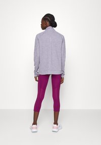 Nike Performance FAST CROP - Leggings - sangria/silver