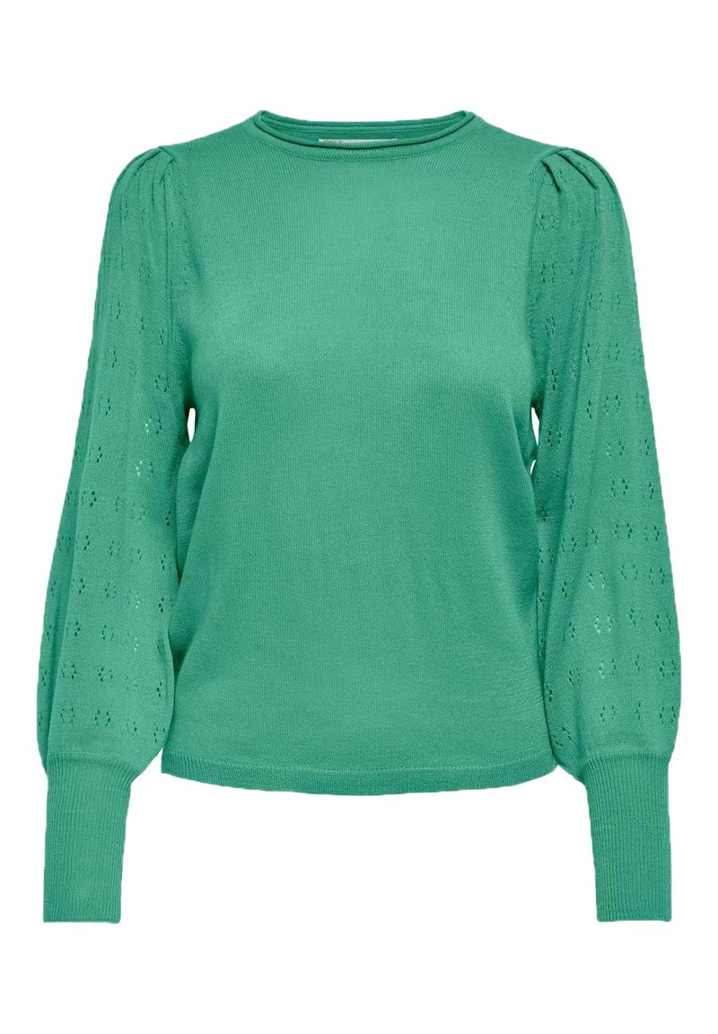 Damen Strickjacken | ONLY Strickpullover creme de menthe/hellblau-meliert - RM57122 Damen Strickjacken | ONLY Strickpullover creme de menthe/hellblau-meliert - RM57122