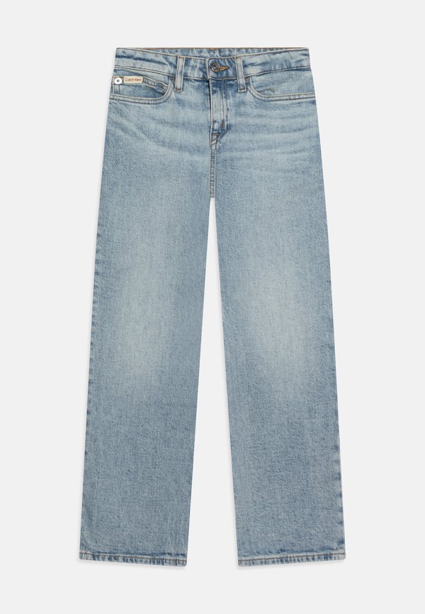 WIDE LEG LIGHT BLUE VISUAL - Straight leg jeans