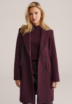 WE FASHION - Klassinen takki - burgundy red