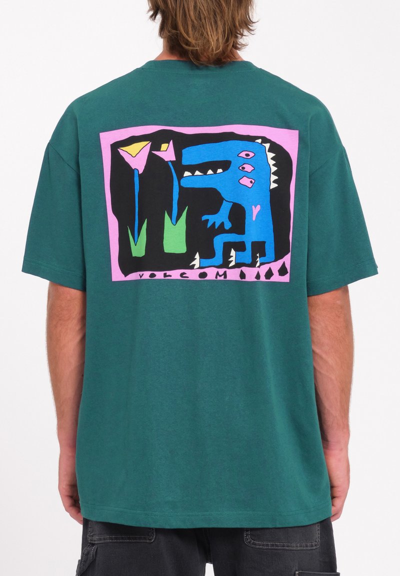 Volcom ARTHUR DINO - T-Shirt print - evergreen