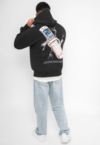 Dropsize MOBILE PHONE DESIGN - Kapuzenpullover - washedblack
