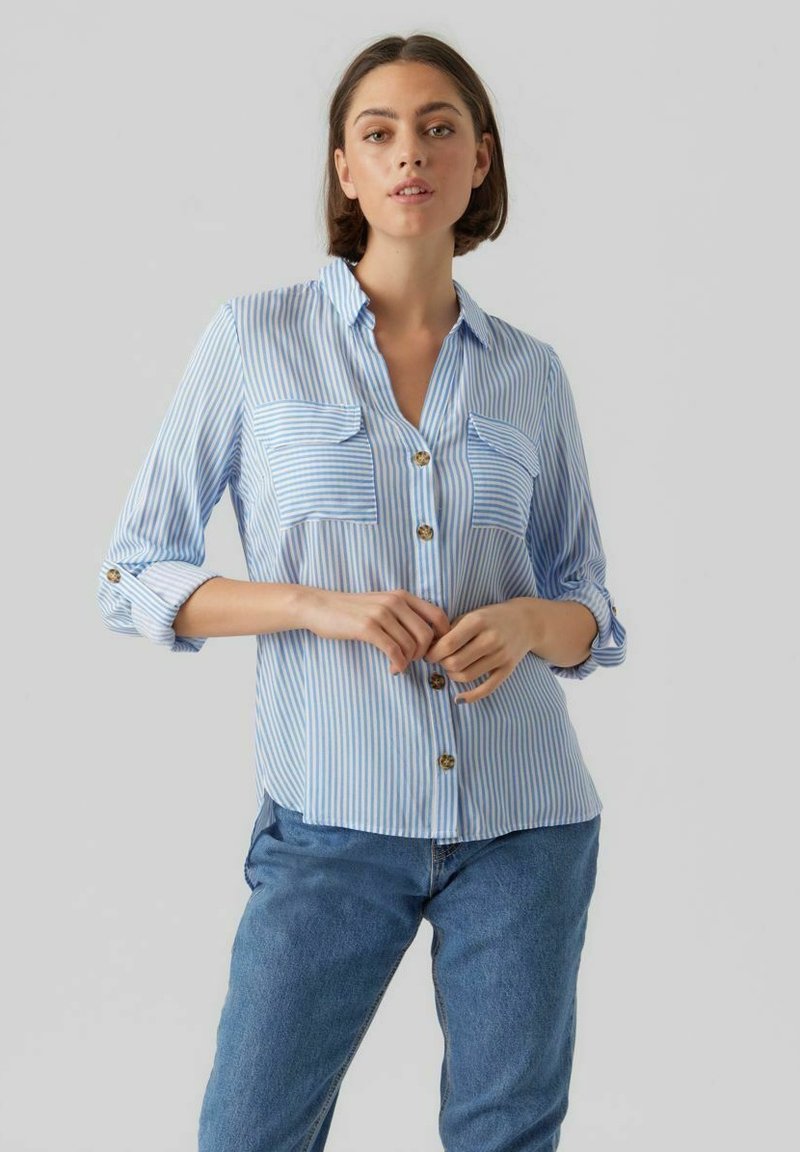 Vero Moda VMBUMPY NEW NOOS - Camicia - snow white/bianco