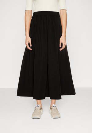 Selected Femme SLFLIBBIE ANKLE SKIRT - Pliceret nederdel /Nederdele med folder - black
