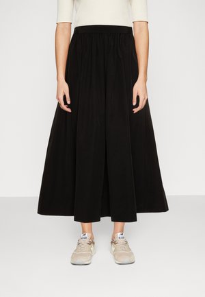 SLFLIBBIE ANKLE SKIRT - Klostuotas sijonas - black