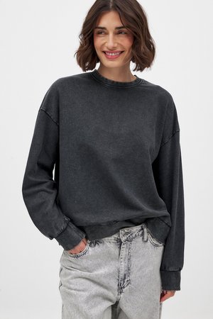 ACID WASH - Mikina - grey