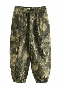 Next - REGULAR FIT WIDE TAPERED  - Cargohose - khaki camo Thumbnail-Bild 1
