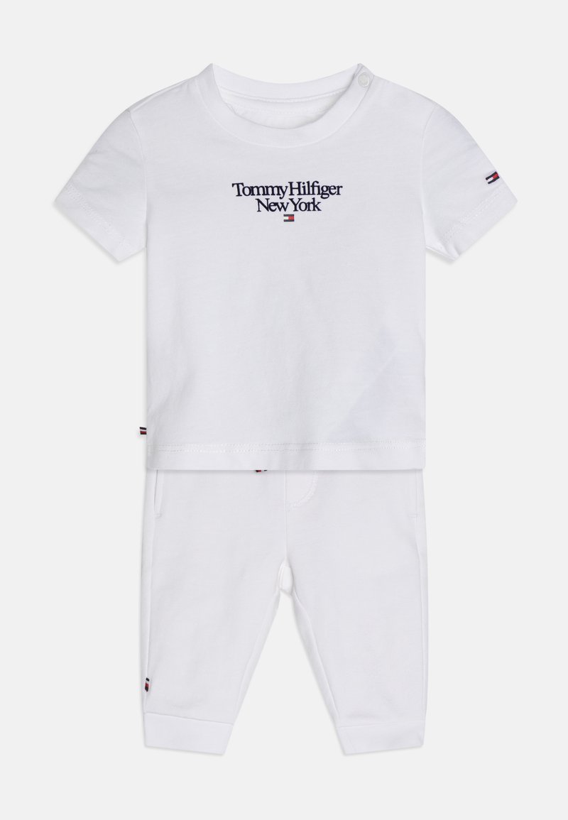 Tommy Hilfiger BABY ESSENTIAL SET UNISEX Träningsbyxor white/vit
