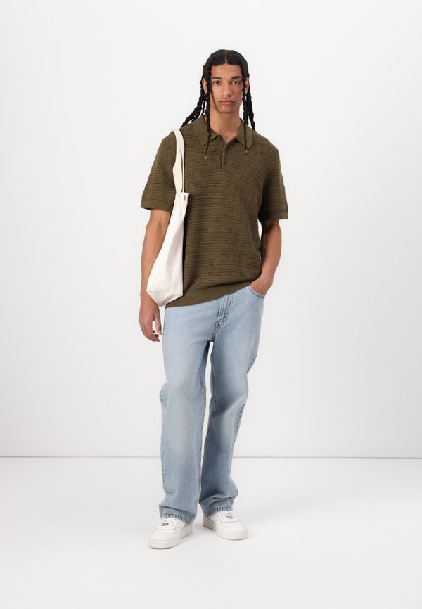 STRIPE - Polo shirt - dark olive3