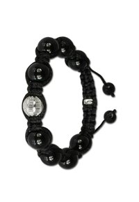 SilberDream SHAMBALLA KUGEL - Bracelet - schwarz weiß