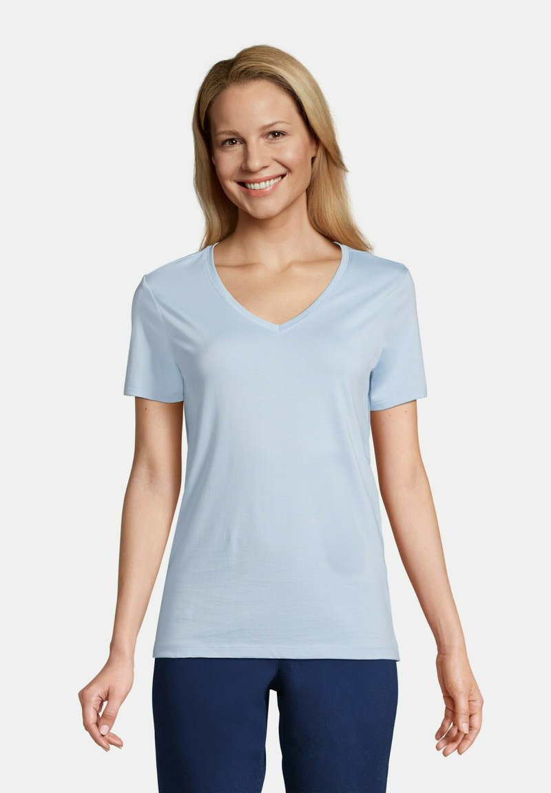 LANDS' END TShirt basic soft blue haze/blau Zalando.at