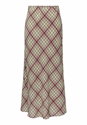 VERA MIDI - Jupe longue - windsor wine