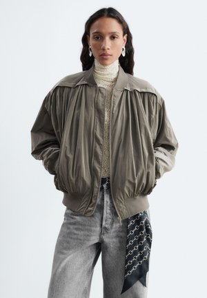 & OTHER STORIES, & OTHER STORIES GATHERED BOMBER JACKET - Blouson Bomber - taupe