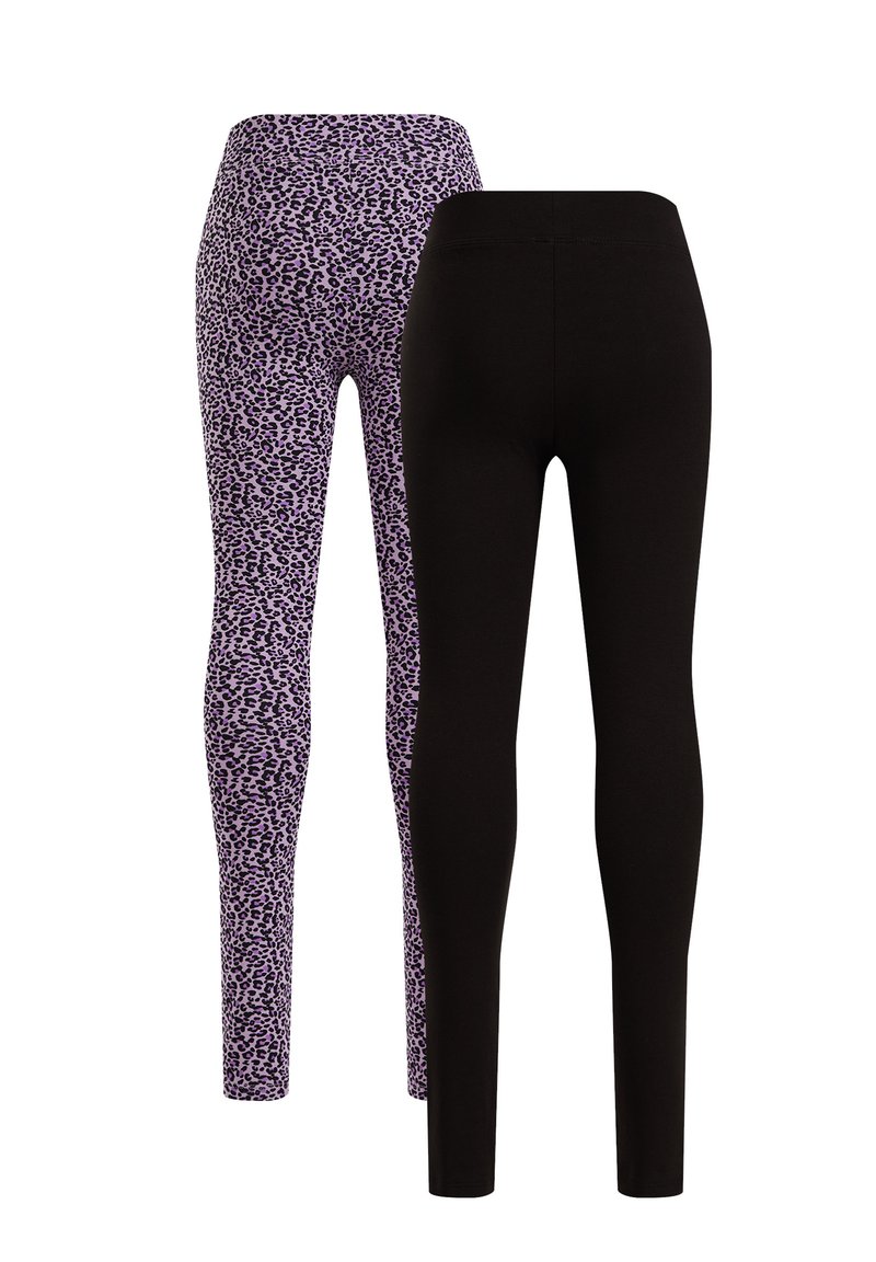 Kinder Stoffhosen | WE Fashion 2 PACK Leggings Hosen violet/flieder - XT64014 Kinder Stoffhosen | WE Fashion 2 PACK Leggings Hosen violet/flieder - XT64014