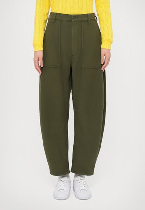 TAPERED PANTS - Bukser - dark olive