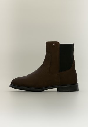 Tommy Hilfiger, ENAMEL FLAG - Støvletter - fondant brown