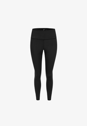 Mustad kõrge vöökohtadega mustad retuusid, valmistatud venivast materjalist. Sile tekstuur, figuuri rõhutav disain, millel pole nähtavaid mustreid ega aktsente.