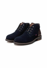 XTI Botines con cordones - navy