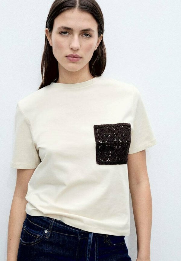 DAISY - T-Shirt print - beige