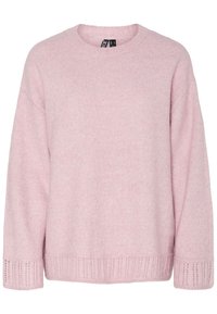 PCORLY O-NECK OVERSIZE - Pulover - dawn pink