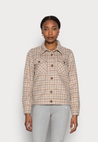 Kaffe SERIN JACKET - Casaco de verão - offwhite/blue/sand