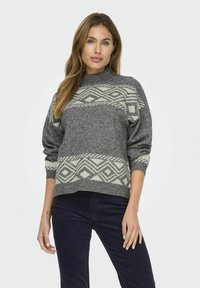 ONLVICTORIA - Neule - medium grey melange