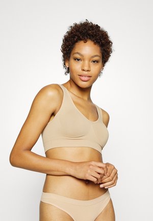 REVERSIBLE COMFORT BRA - T-shirt bra - black & barely