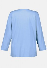 Ulla Popken GROSSE GRÖSSEN BASIC-V LANGARM  - Longsleeve - hemelsblauw