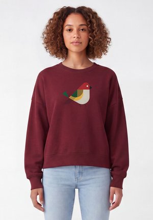 watapparel, VOGEL - Sweatshirt - burgundy