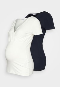 MLKATE TESS 2 PACK - Basic T-shirt - navy blazer/snow white