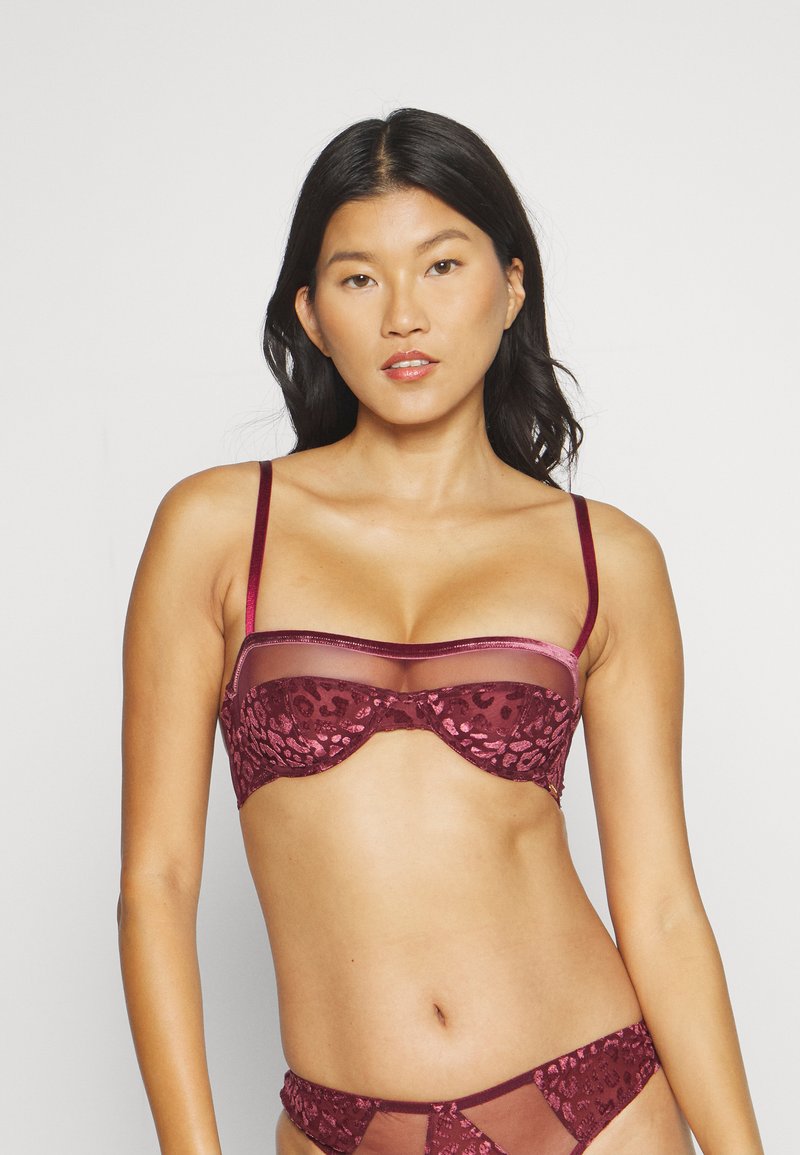 We Are We Wear FLOCK SASHA BALCONETTE - Σουτιέν Balconette - wine