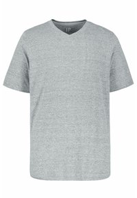 GRÖSSEN V-AUSSCHNITT - T-shirt basic - gray-mottled