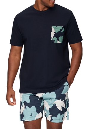 MIT PRINT - T-shirt print - tiefblau